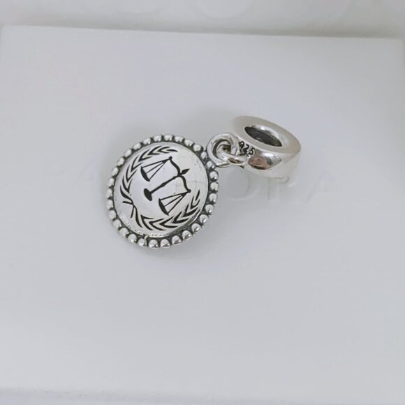 Pandora Law Justice Freedom Exclusive Dangle Charm Pendant S925 Silver with box - Picture 5 of 7